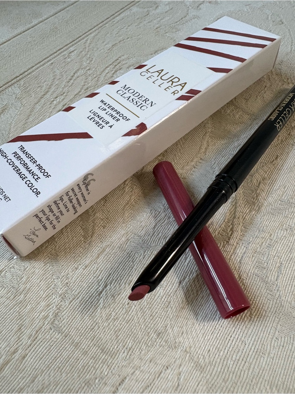 Laura Geller Modern Classic Waterproof Lip Liner Pencil Major Mauve BNIB
